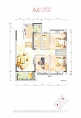 玲珑庭1期 3室2厅2卫 111.46平米
