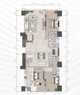 交子金融广场2期 4室3厅4卫 260.00平米