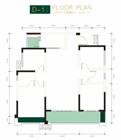 金色年华里1期4室2厅2卫118.96平户型