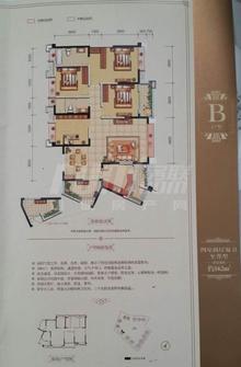锦蓉佳苑天阔4室2厅2卫162.97平户型