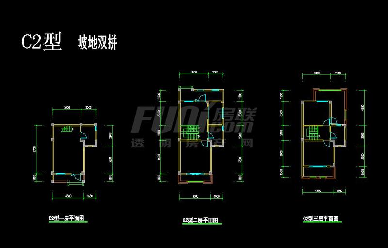 月二C2坡地双拼