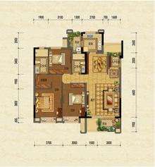 龙泽台（嘉裕第六洲3期）3室2厅2卫125.00平户型