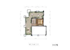 光华壹号花园二期2室2厅1卫130.00平户型
