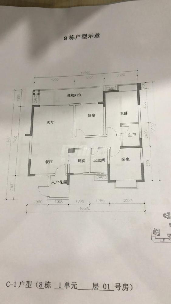C-1三房户型