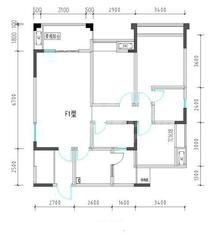 同聚和润国际2期3室2厅2卫110.81平户型
