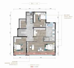 旭辉恒基江山府1期4室4厅4卫360.00平户型