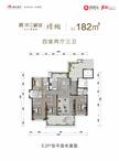 润达丰滨江樾阁1期4室2厅2卫182.00平户型
