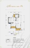 马克公馆2期2室2厅1卫79.00平户型