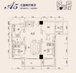 航利.星海湾三期北区（星海名门）3室2厅2卫118.00平户型