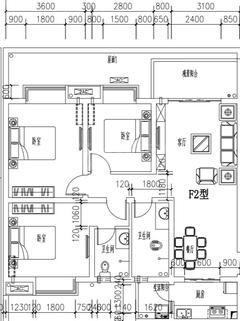 金发·云庭1期3室2厅2卫107.48平户型