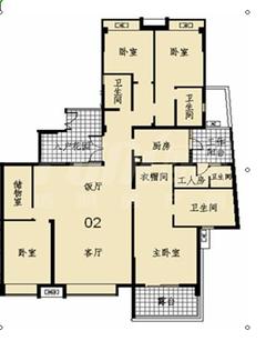 御天下4室2厅3卫218.00平户型