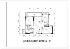 鑫耀美泉悦府2期3室2厅2卫109.00平户型