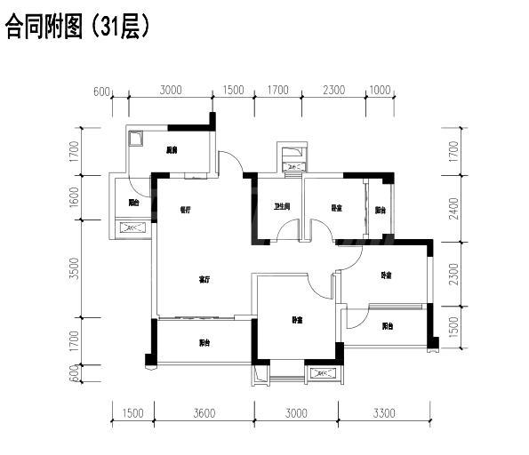 1栋2单元31层2号