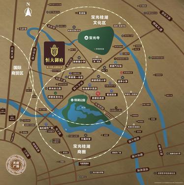 恒大御府1期区位图