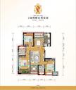 上置香岛华府3室2厅2卫94.00平户型