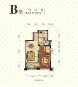 潮蓉金沙彦府 2室2厅1卫 67.00平米