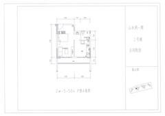 山水涧1期1室1厅1卫49.68平户型