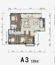 珑悦锦云花园1期4室2厅2卫135.00平户型