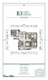 世邦昆仑城1期 4室2厅2卫 127.00平米