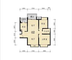 御天下2室2厅1卫89.00平户型