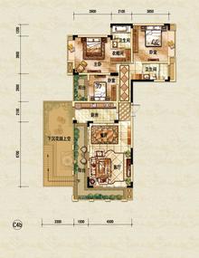 古川上苑4室3厅3卫222.37平户型