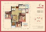 邦泰华府公馆 3室2厅1卫 71.00平米