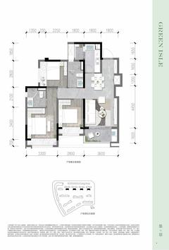 翠屿小区1期3室2厅2卫99.18平户型