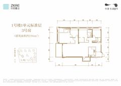中港上和御府4室2厅3卫196.22平户型