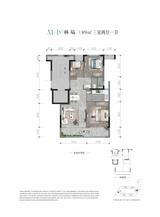 桂语江澜雅园1期 3室2厅1卫 89.00平米
