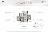 东原江山印月小区1期 3室2厅2卫 90.00平米