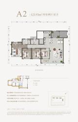 栖岸花园1期 4室2厅2卫 123.93平米