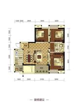 中铁丽景书香2期 3室2厅1卫 90.00平米