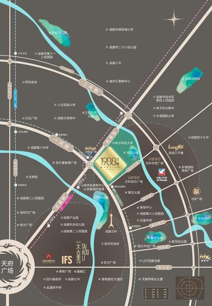 四季领航广场区位图