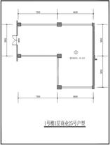 1#号楼1层商业25号户型