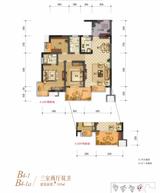 棠湖清江花语1期 3室2厅2卫 109.02平米