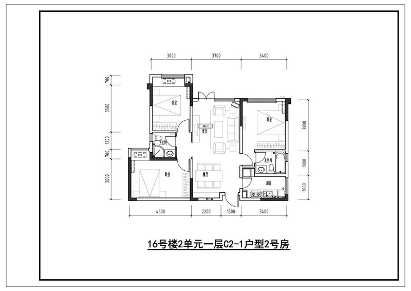 C2(16号楼2-2号房,1楼）