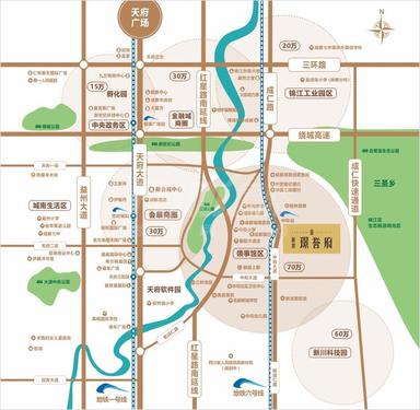 新景·璟誉府1期区位图