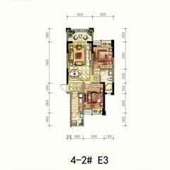 华宜滨江国际3室1厅1卫80.09平户型