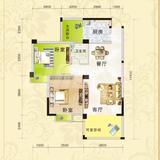 嘉和瑞景1期 2室2厅1卫 72.13平米
