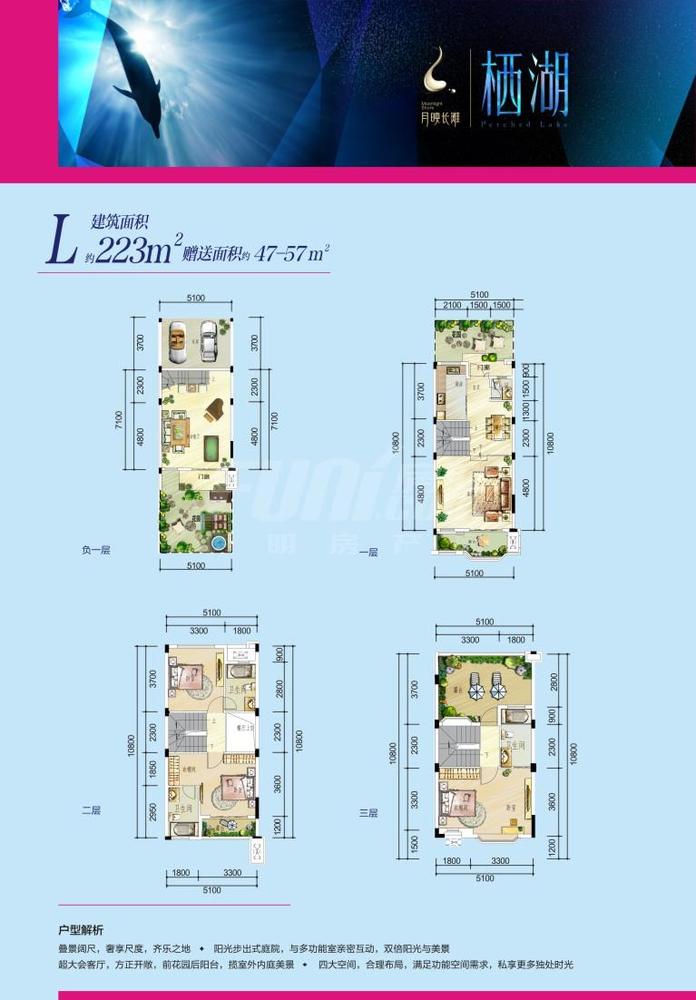 联排L户型图