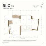 天府汇中心1期 3室2厅2卫 107.00平米