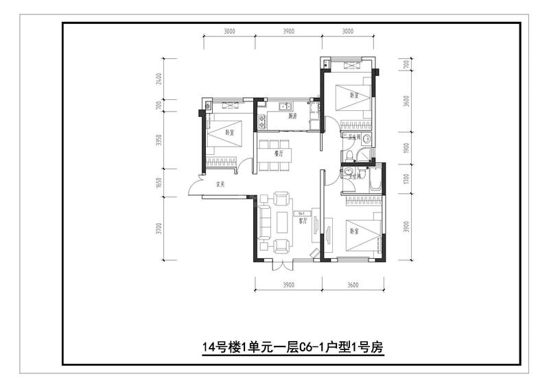 C6(14栋1号房，1楼)