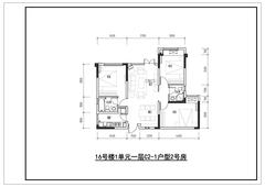 鑫耀美泉悦府2期3室2厅2卫96.80平户型