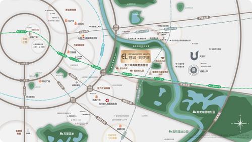 冠城玲珑湾花园1期区位图