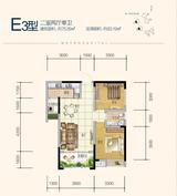 地铁首座 2室2厅1卫 79.69平米