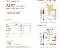 鑫城府2室2厅1卫55.95平户型