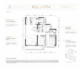 中海新川华府·云熙 3室2厅2卫 117.00平米
