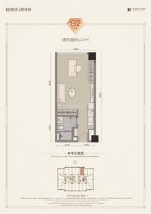 朗诗·上林华府1期47.00平户型