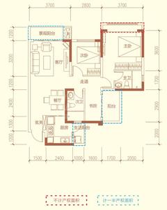 玖俪湾小区1期1室95.00平户型