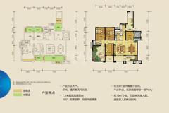 国色天乡鹭湖宫6区B组团4室2厅2卫151.00平户型